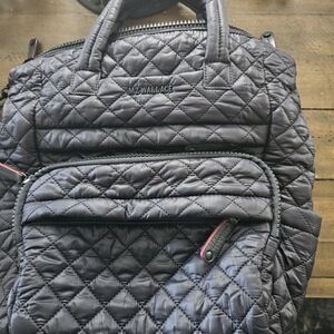 MZ Wallace Quilted Nylon Backpack in Black NEVER CARRIED